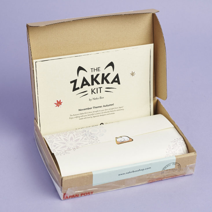the zakka kit box opened