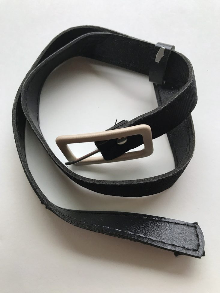 black belt coiled