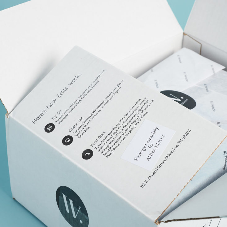detail of a wantable box lid