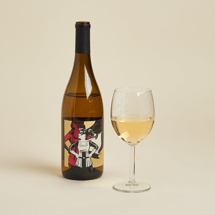 white wine bottle and glass