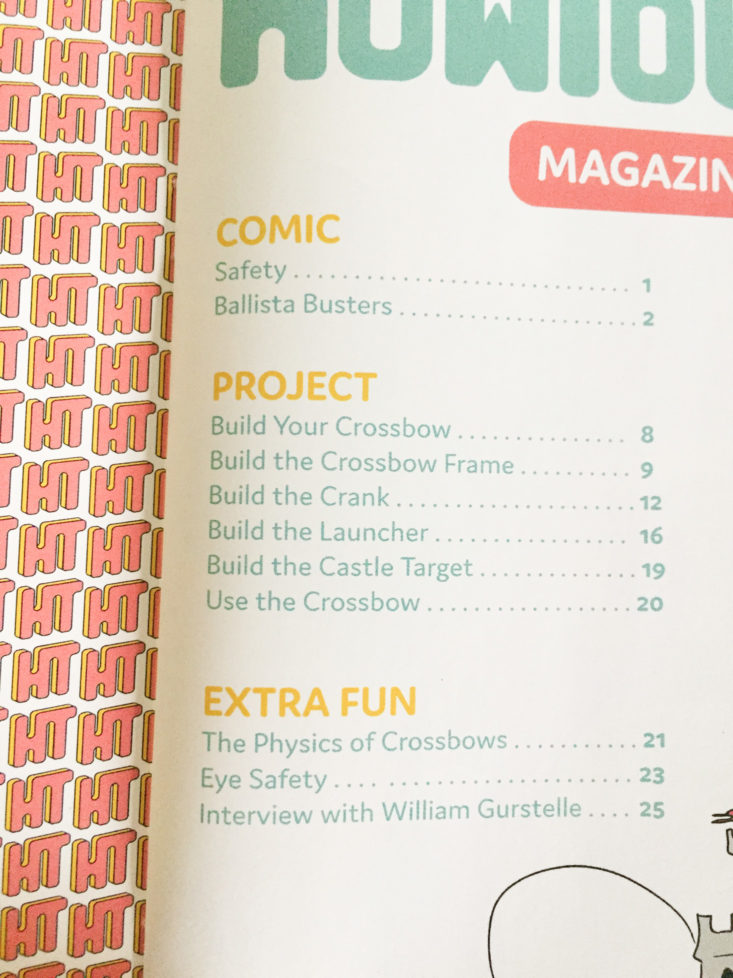 howtoons november 2017 booklet table of contents
