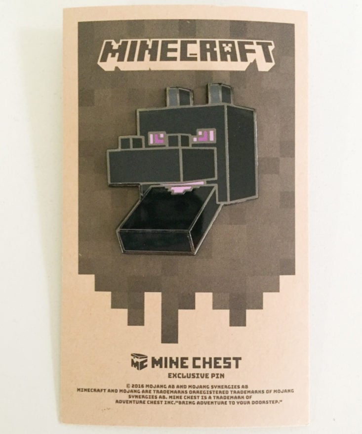 Minecraft Exclusive Pin