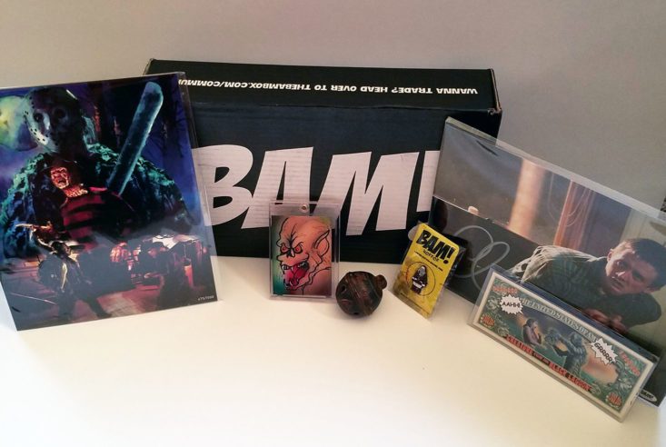 BAM! Horror Subscription Box December 2017 review