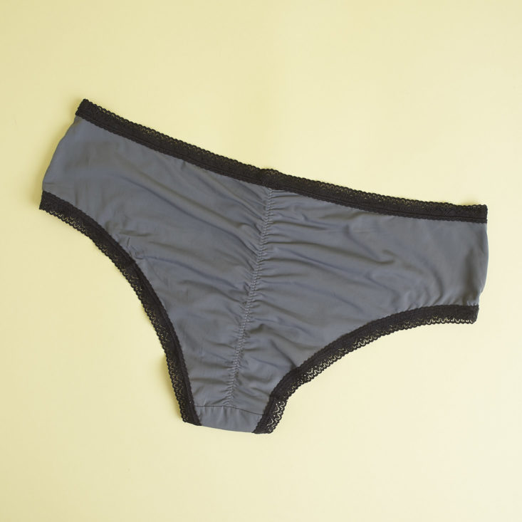 blush grey and black underwear - back
