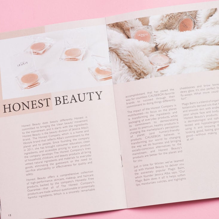 honest beauty feature in causebox