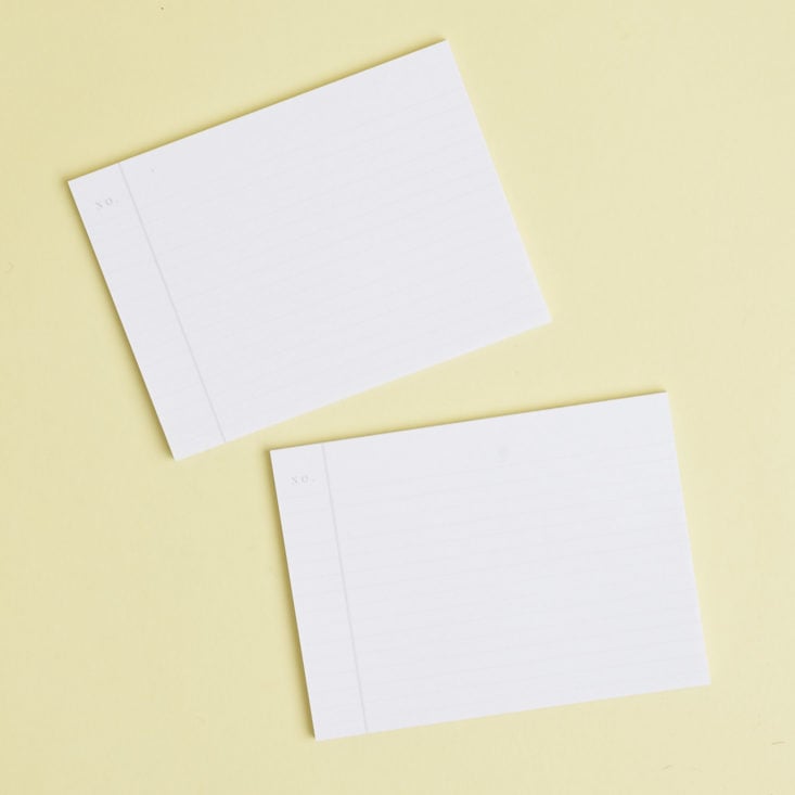 2 pads of index sticky notes