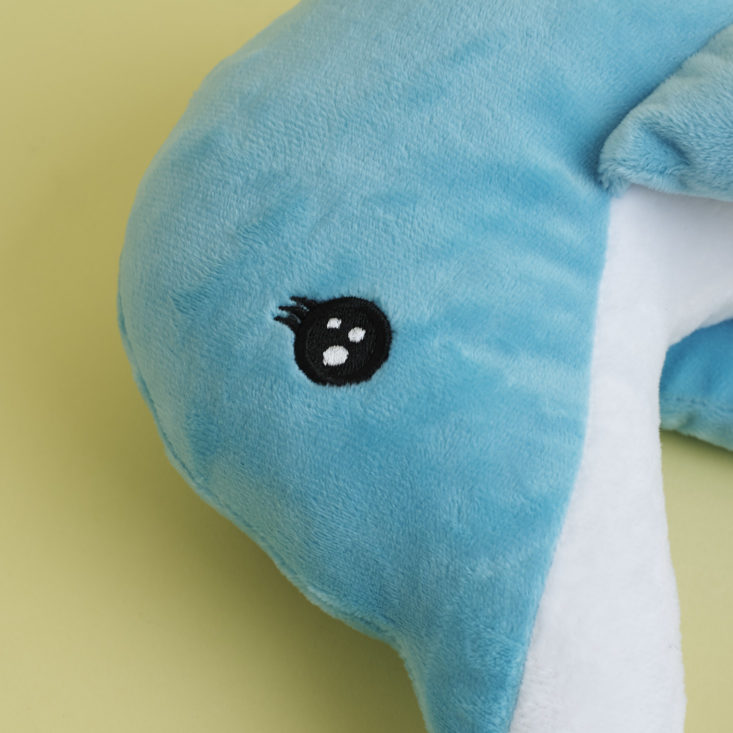 close up of Dolphin Travel pillow