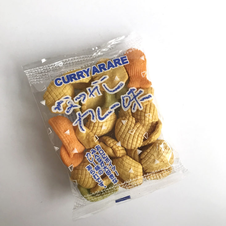 Freedom Japanese Snacks Box November 2017 - Curry Arare