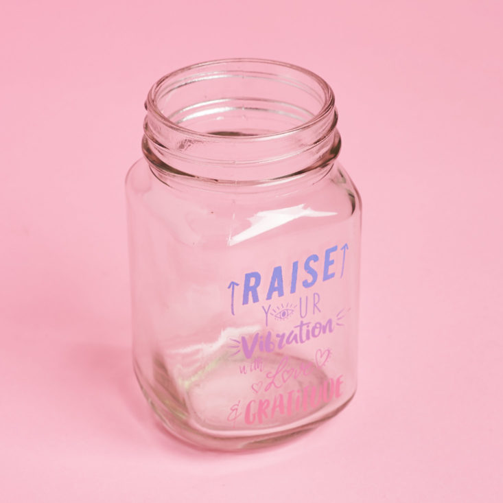 raise your vibration jar glass