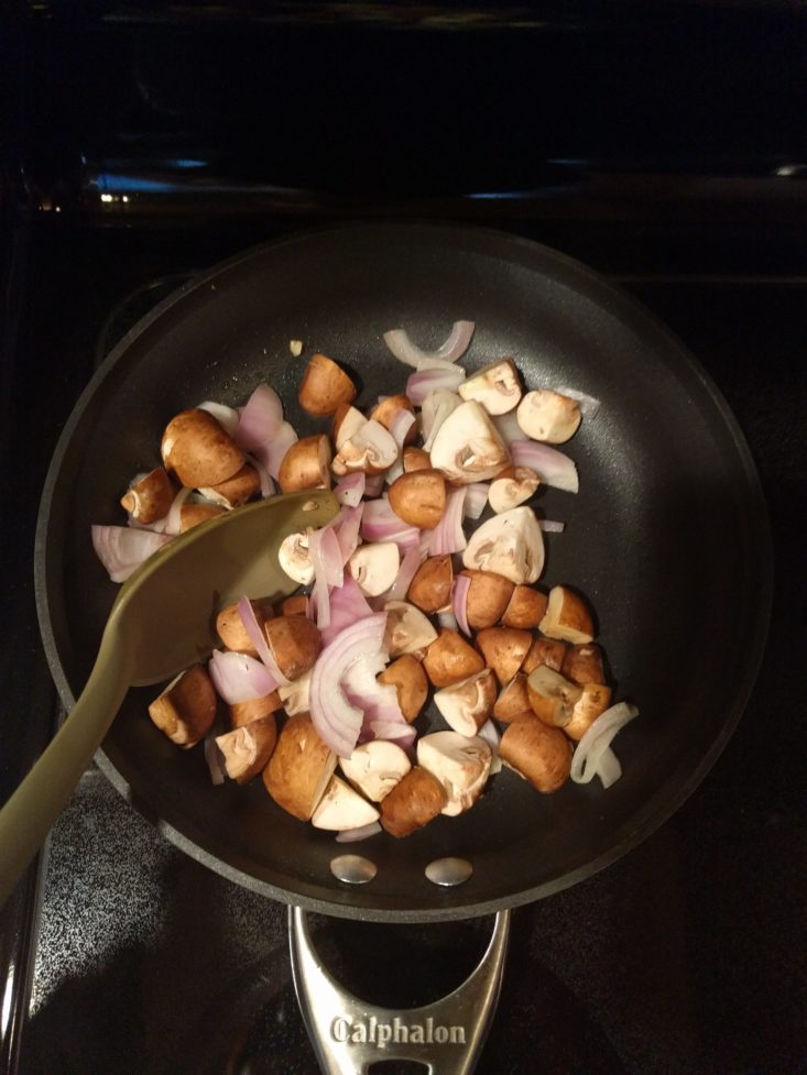 mushrooms in pan