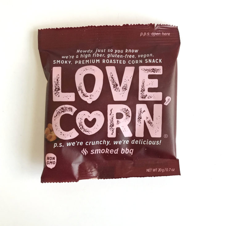 Love with Food Tasting Box January 2018 - Love Corn