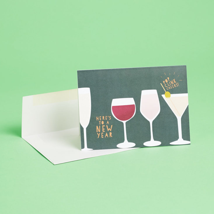 wine card and envelope