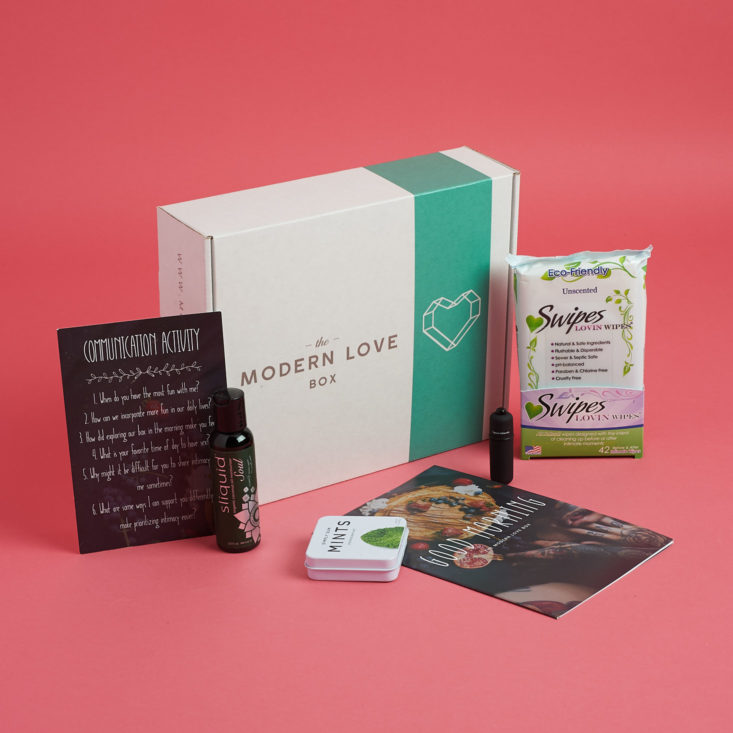 all items in the modern love good morning box