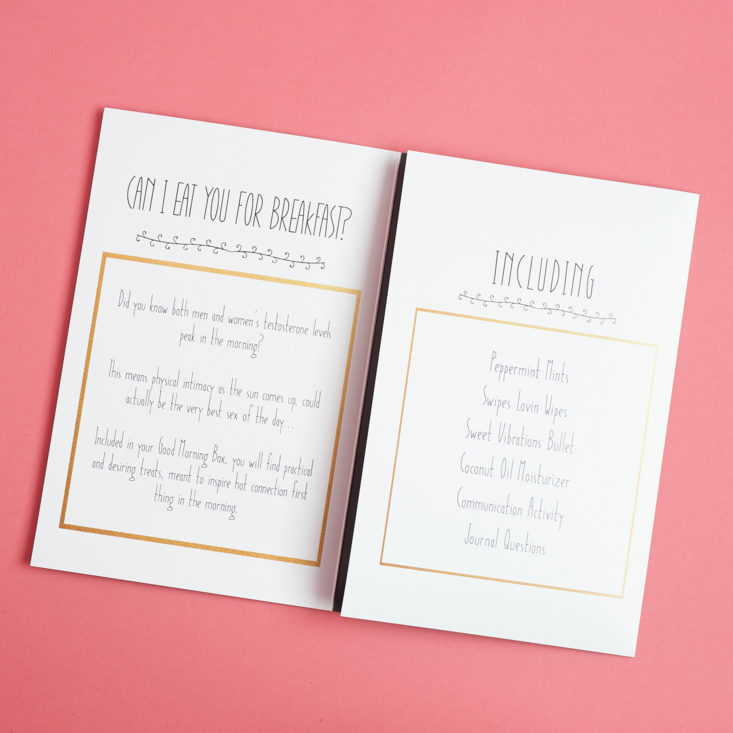 modern love box folded booklet