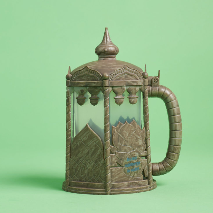 medieval lantern that looks like a mug