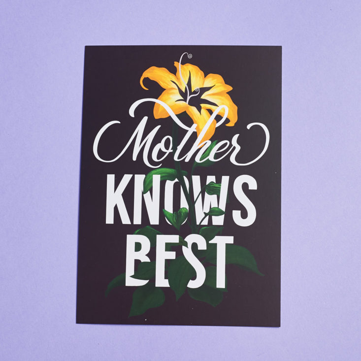 mother knows best art print