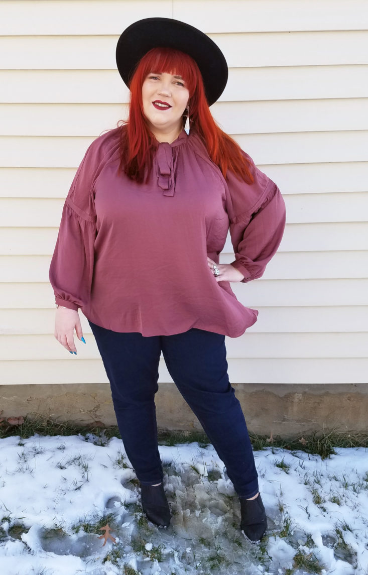 Jenna Peasant Top in Rose by Lucky Brand Size 3x