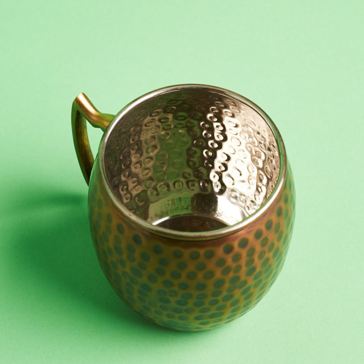 inside of copper mug
