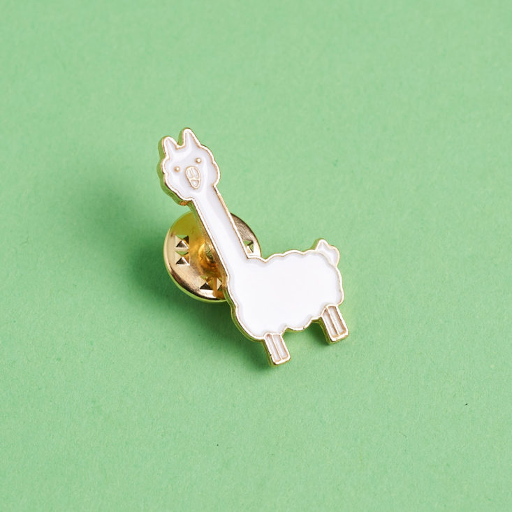 alpaca pin and backing