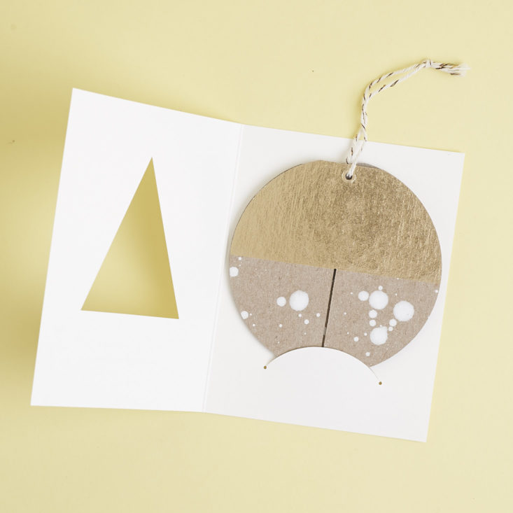 inside of Ornament Card