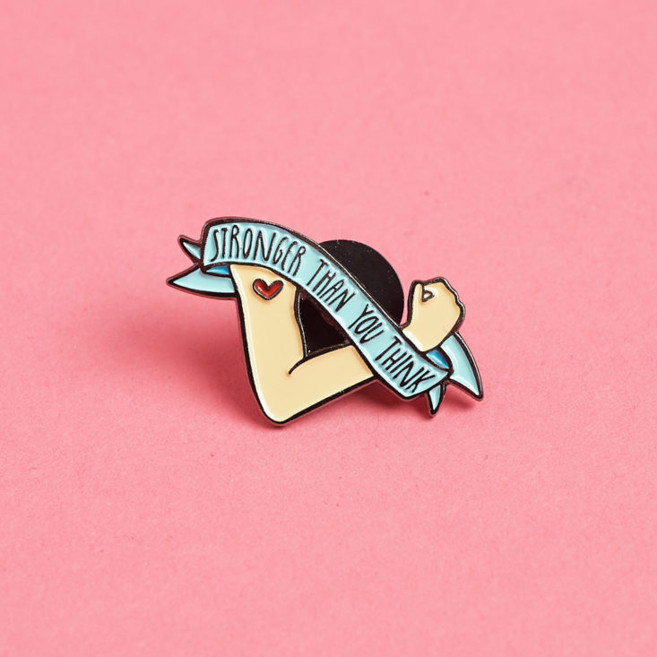 strength enamel pin