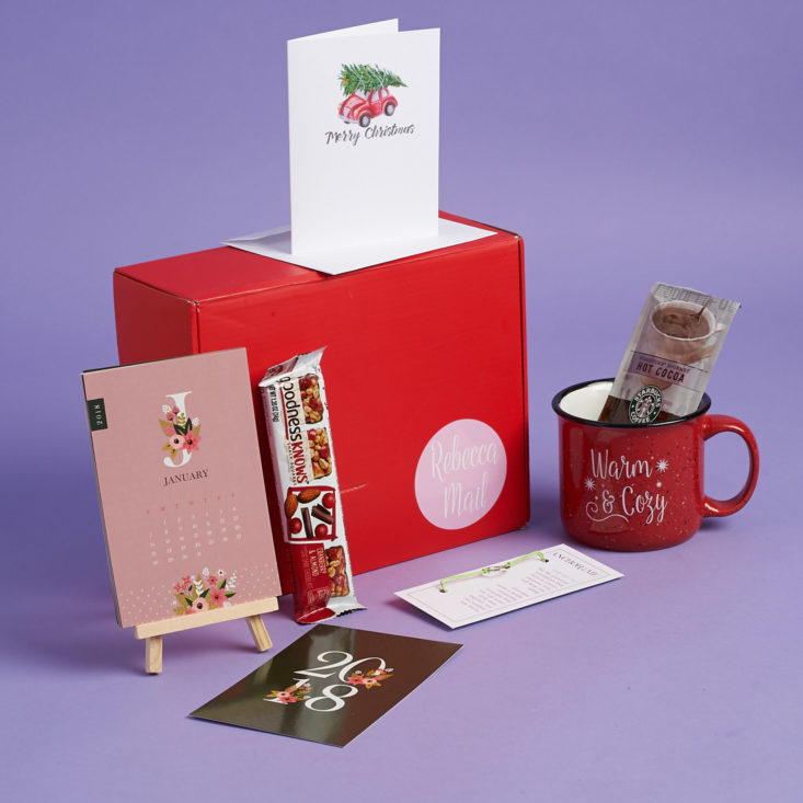 all items in the december 2017 rebeccamail deluxe box
