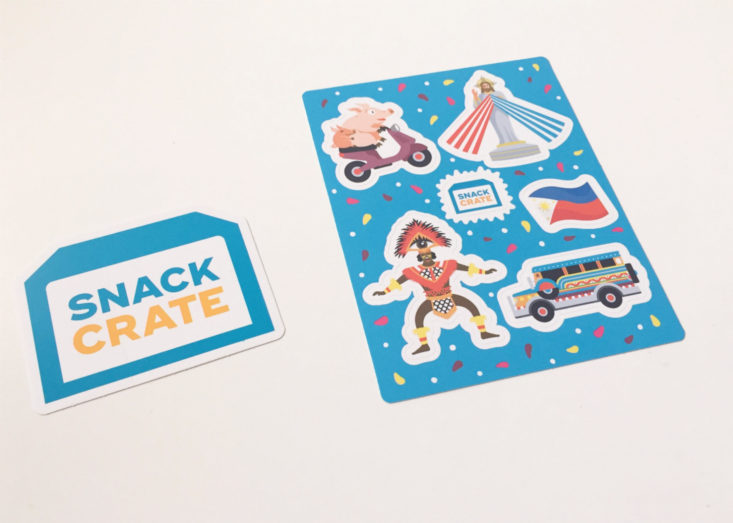Snack Crate January 2018 Stickers