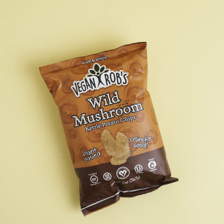 SnackNation Box January 2018 Vegan Rob's Wild Mushroom Chips
