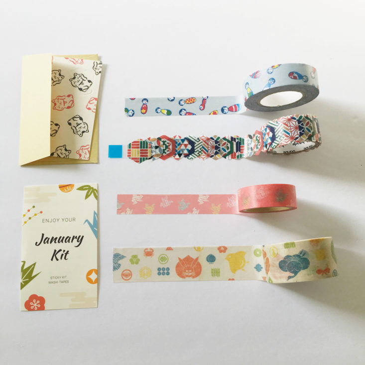 Goodies inside Stationery in Sticky Kit Washi Tape