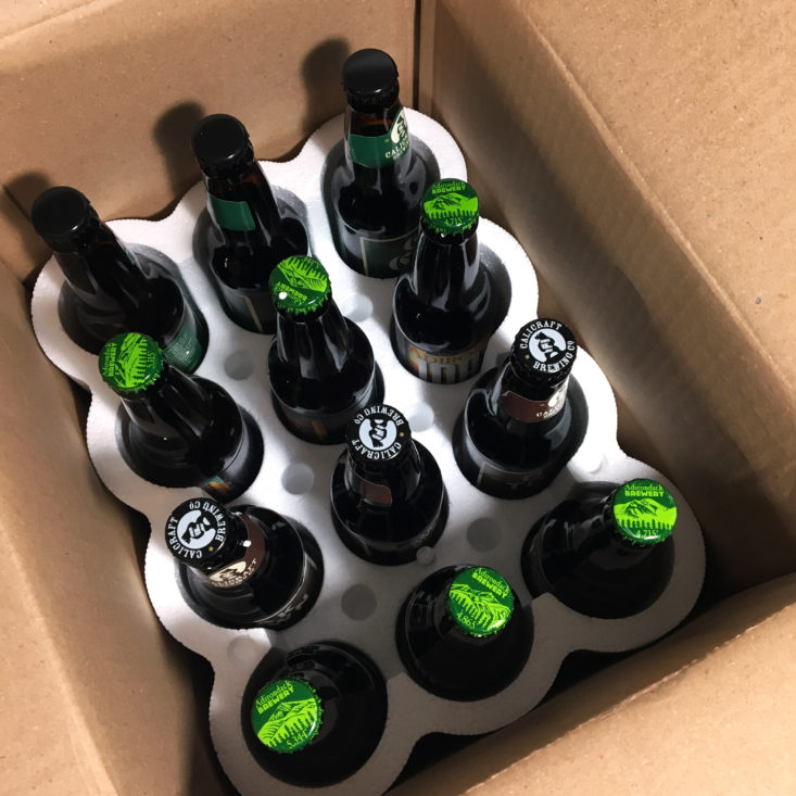 The Microbrewed Beer of the Month Club Box - December 2017 - Box Inside