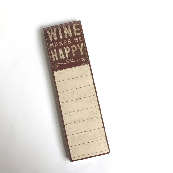Uncorked Box - January 2018 - Memo Magnet Pad