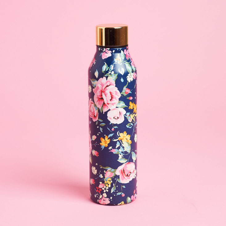 floral print stainless steel water bottle