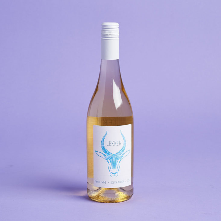 white lekker wine bottle