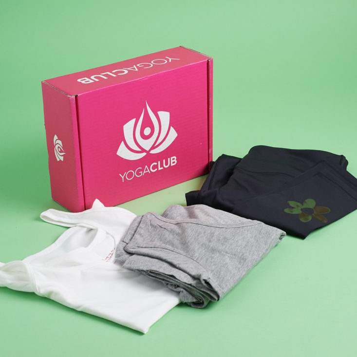 all items in the january 2018 yoga club box