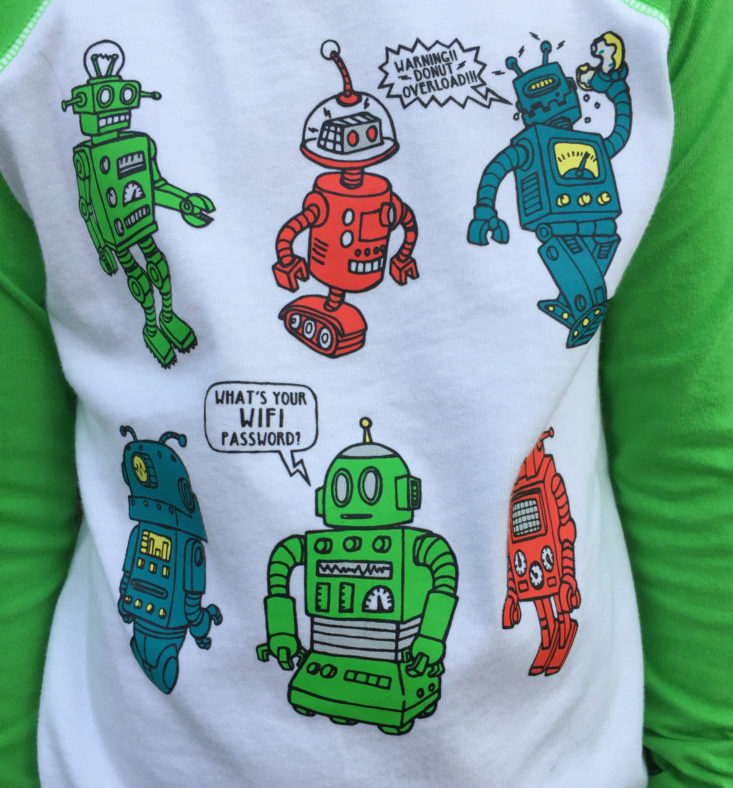 Robot Raglan graphic