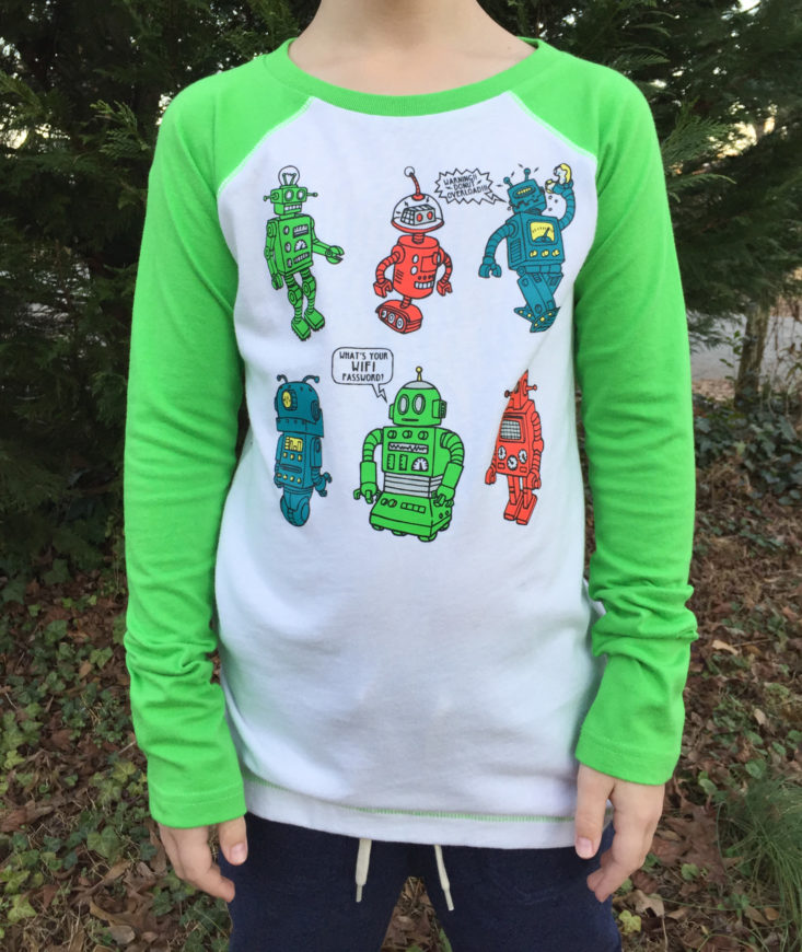 Robot Raglan shirt