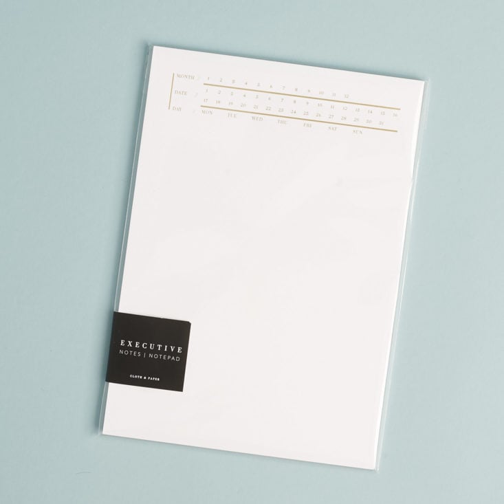 EXECUTIVE NOTES NOTEPAD in package
