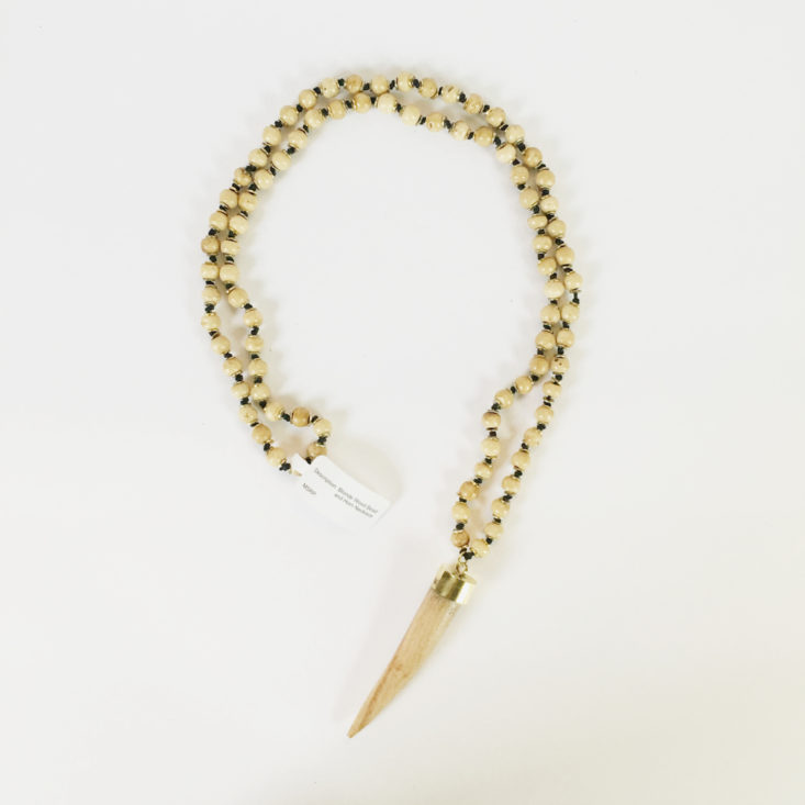 blond wood horn necklace from Collections by Joya
