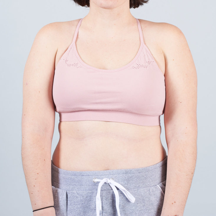 pink sports bra