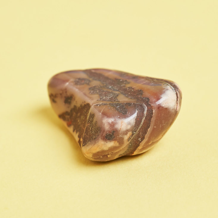 deep red stone from different side