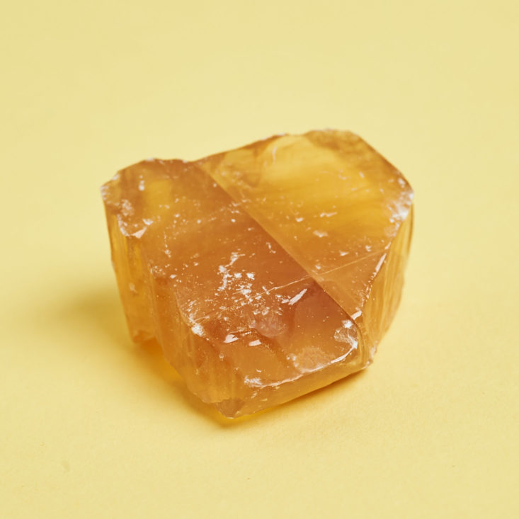 orange stone from the side