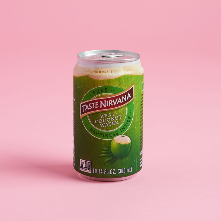 coconut water in can