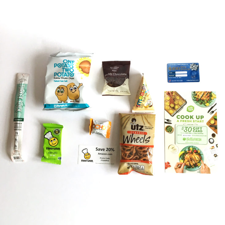 Love with Food Tasting Box February 2018 - Box Contents