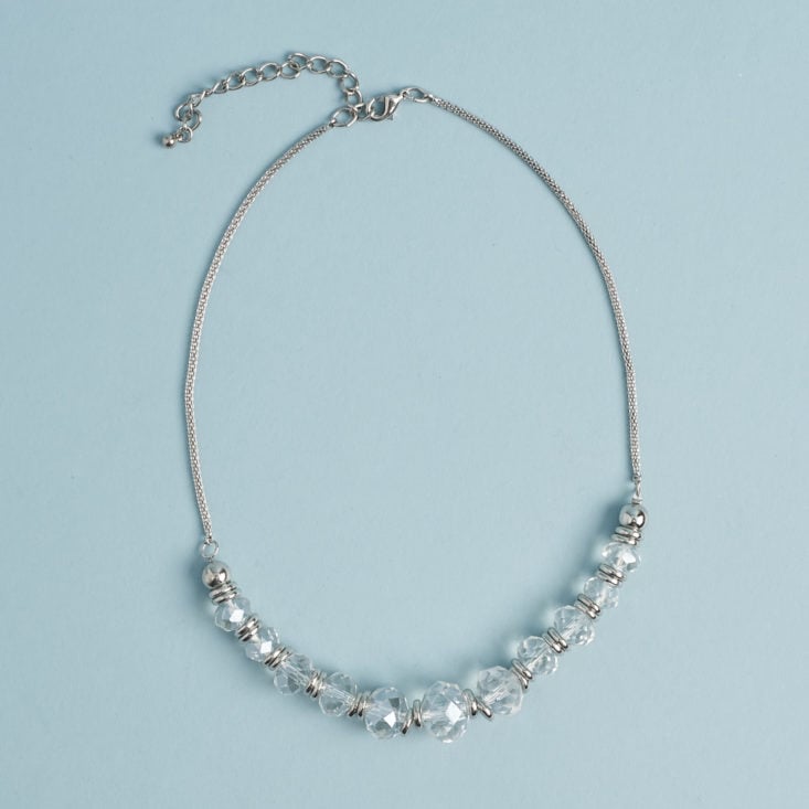 Clear Glass beaded necklace