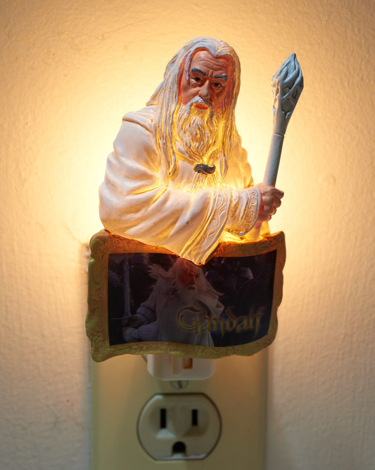 gandalf night light on