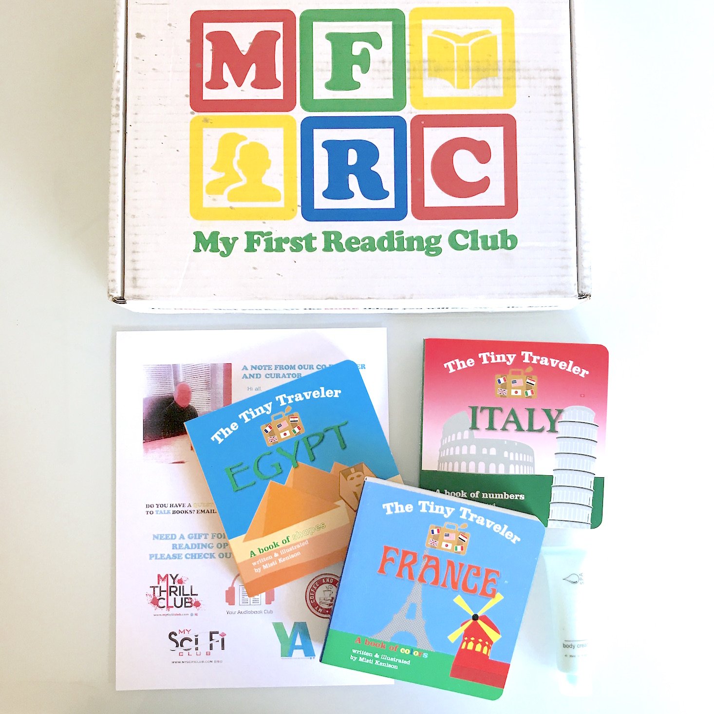 My First Reading Club January 2018 all items