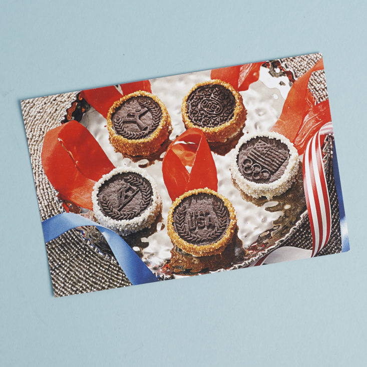oreo cookie medals recipe card