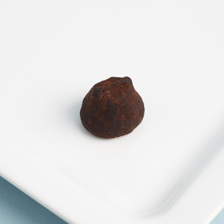 Chocolat Classique Cocoa Truffle on plate