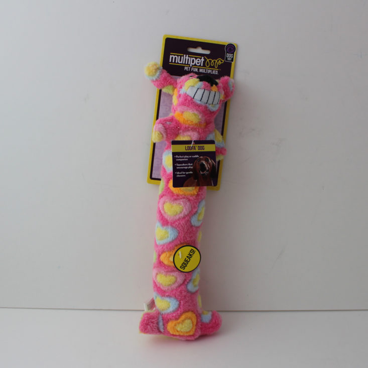 Multipet Loofa Dog (“pink ribbon” style, medium)