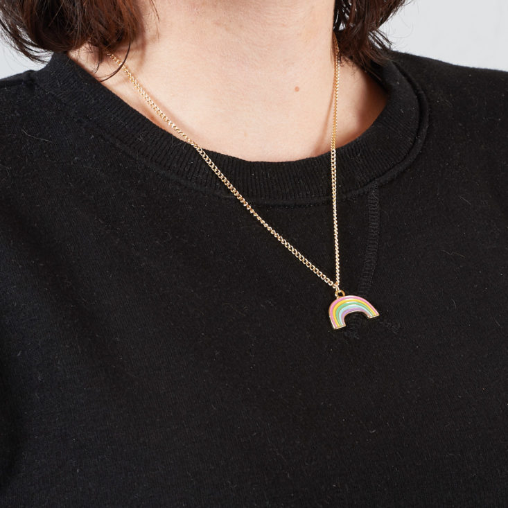 rainbow pendant necklace